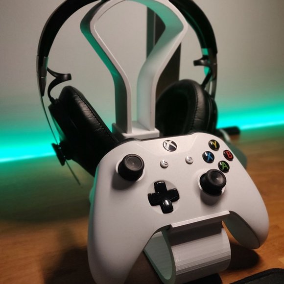 Microsoft Xbox One Controller Headset Combo Stand Wireless Display Headphones - Picture 9 of 9